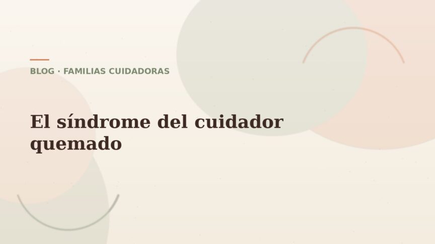 síndrome cuidador